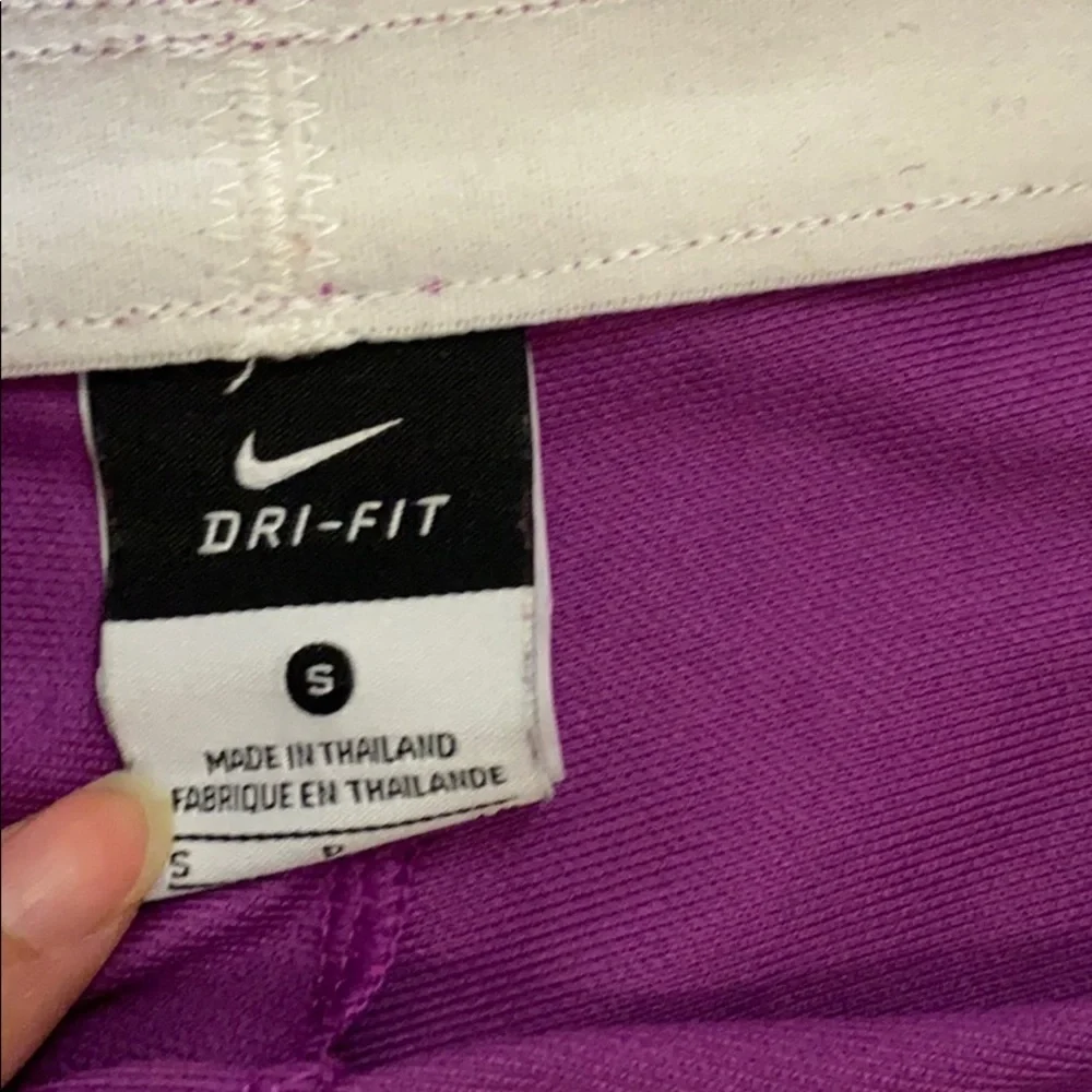 Nike purple dri-fit shorts with small pocket